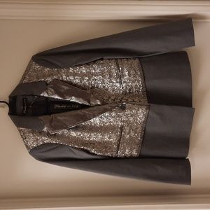 NWT, Elizabeth and James Deco Sequin Rex Blazer